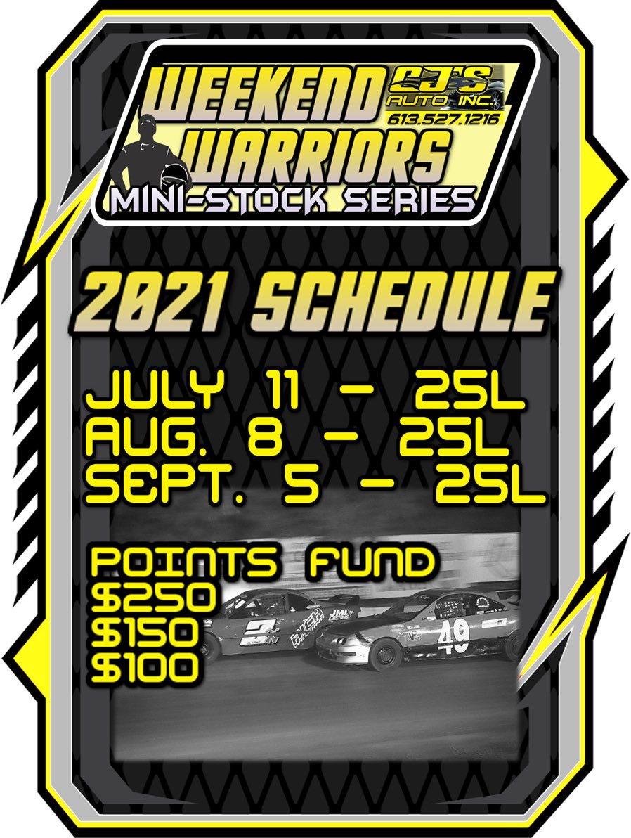 Cornwall Speedway (@cms_speedway) on Twitter photo With fans in the stands, we are bringing back our local series! Check out the posters for details! With fans in the stands, we are bringing back our local series! Check out the posters for details!