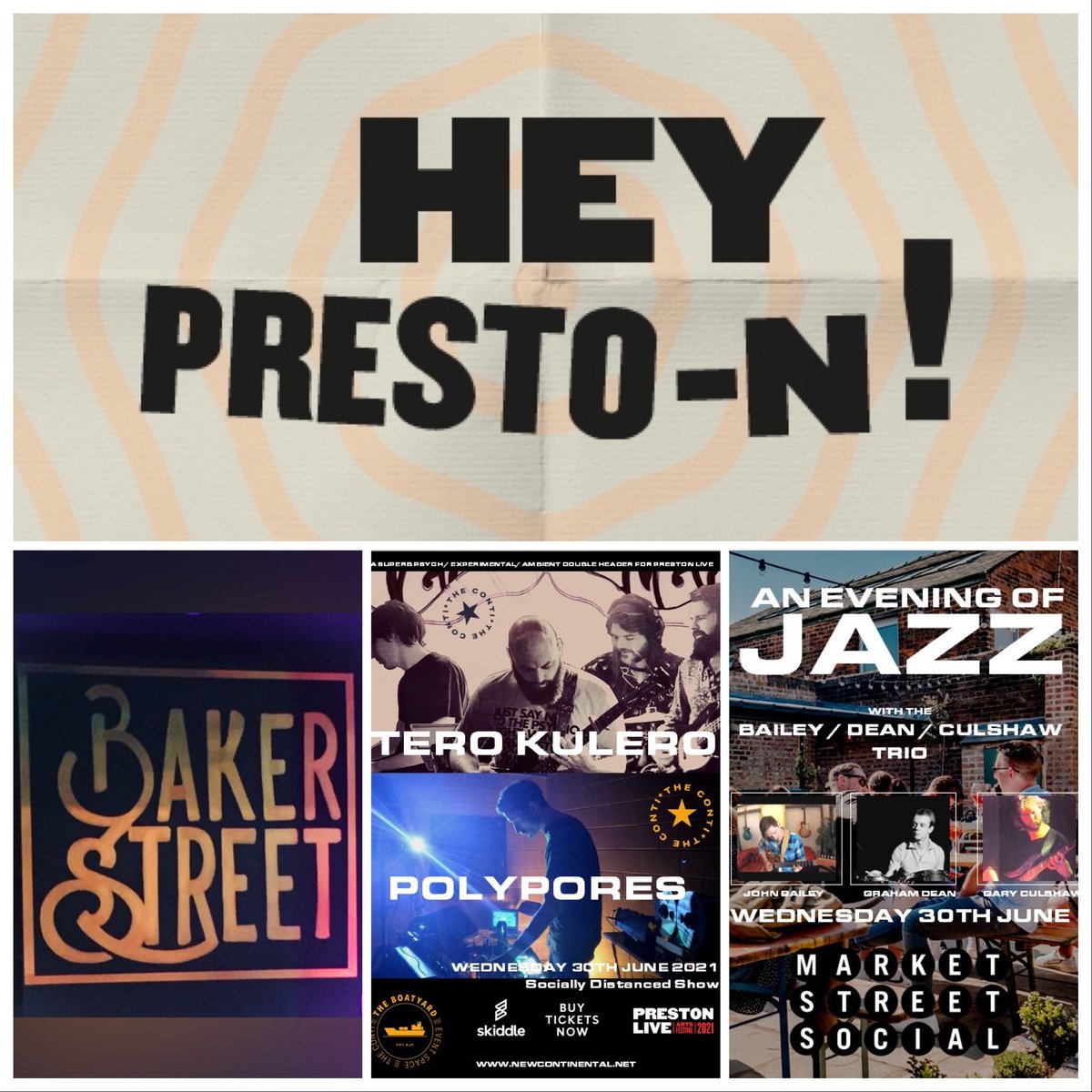 Tomorrow is the final night of #PrestonLive and you’ve got a wonderful line up to choose from!

Will it be an evening of magic in the Charter? Comedy at Baker Street? Or a gig with Market Street Social or The Continental? Secure your ticket at Preston.live 🎭🎶🃏