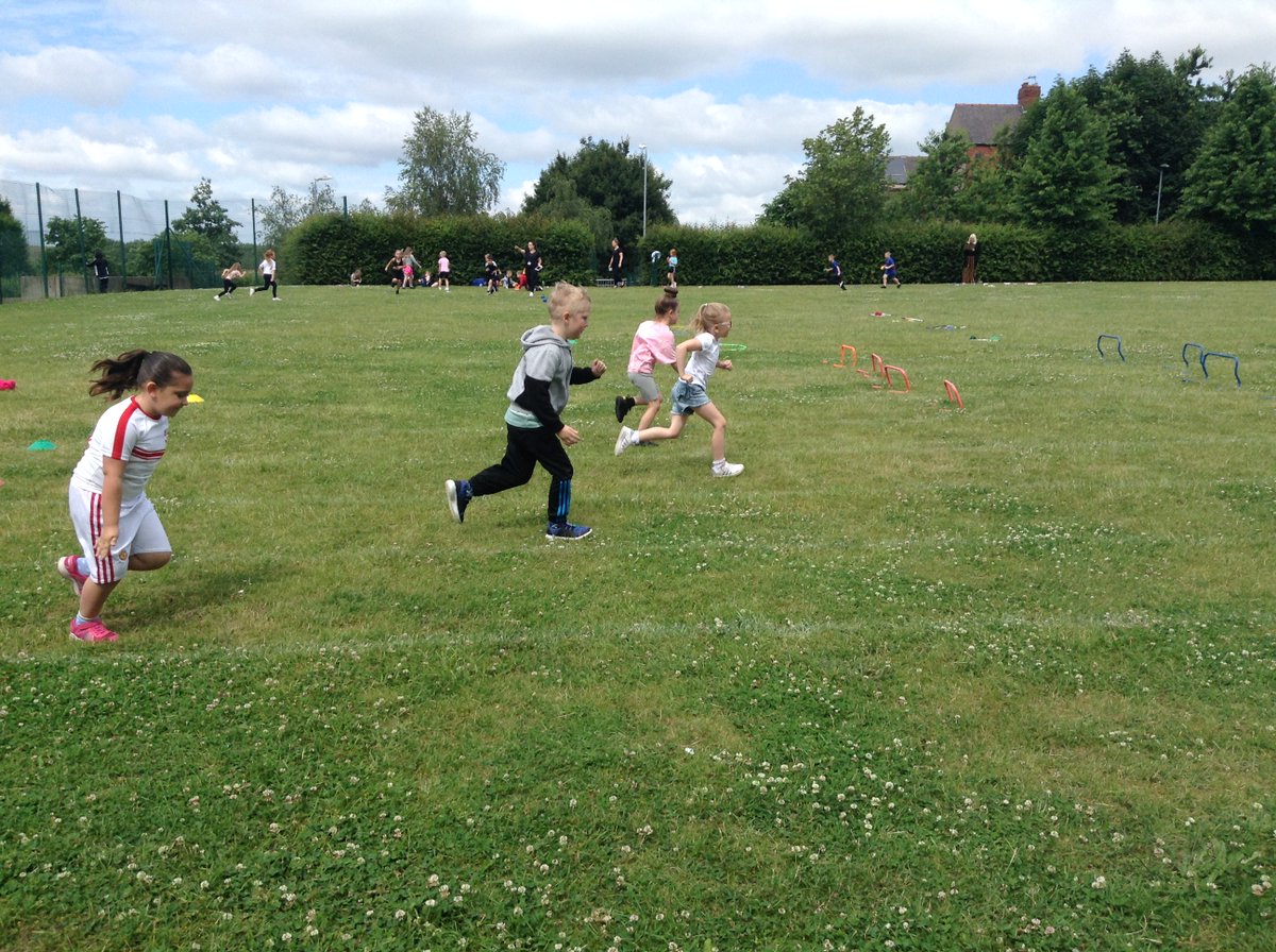 Running really fast in our sprint!