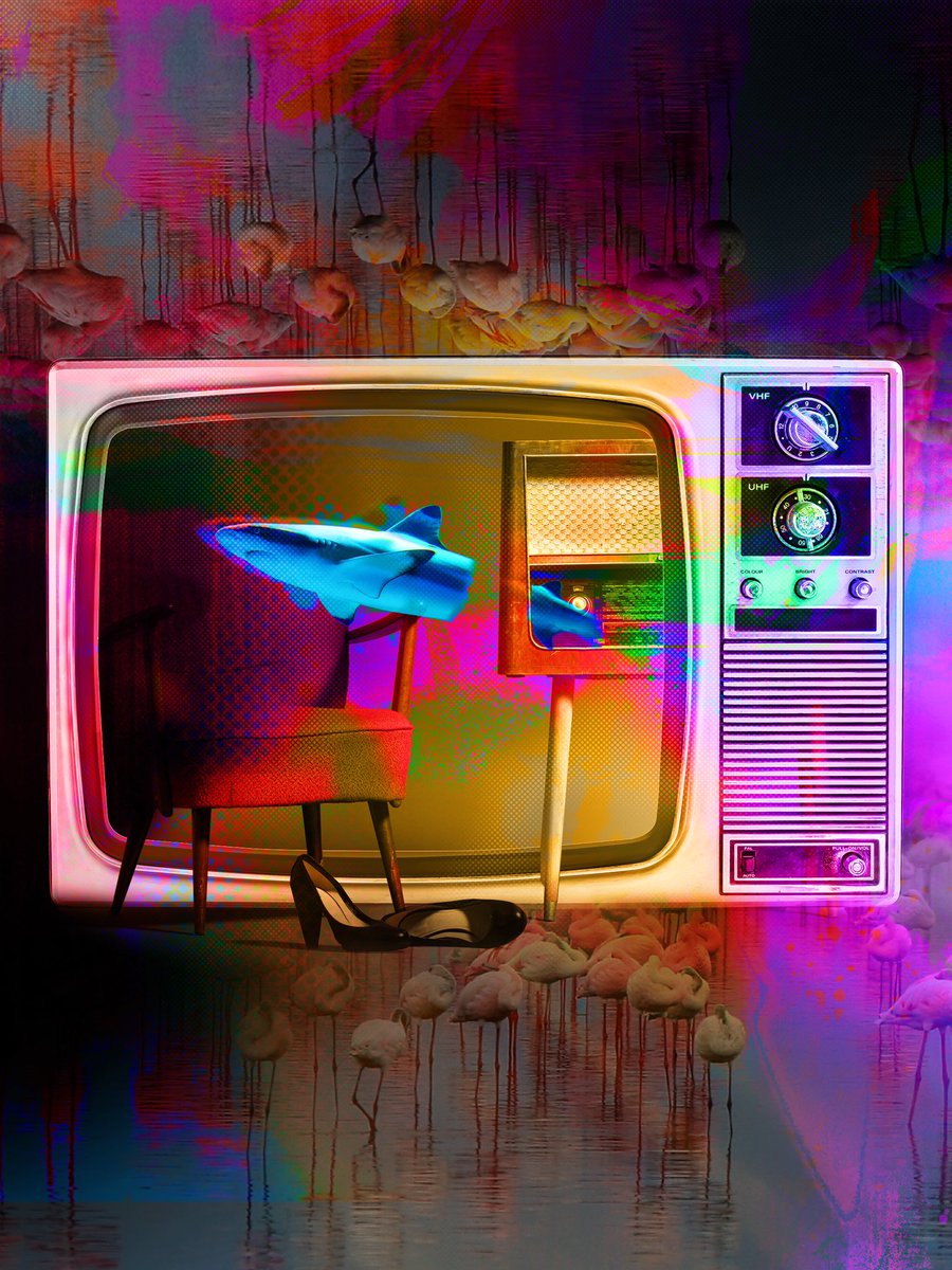 Latest piece titled “There’s nothing on the telly” 🦩