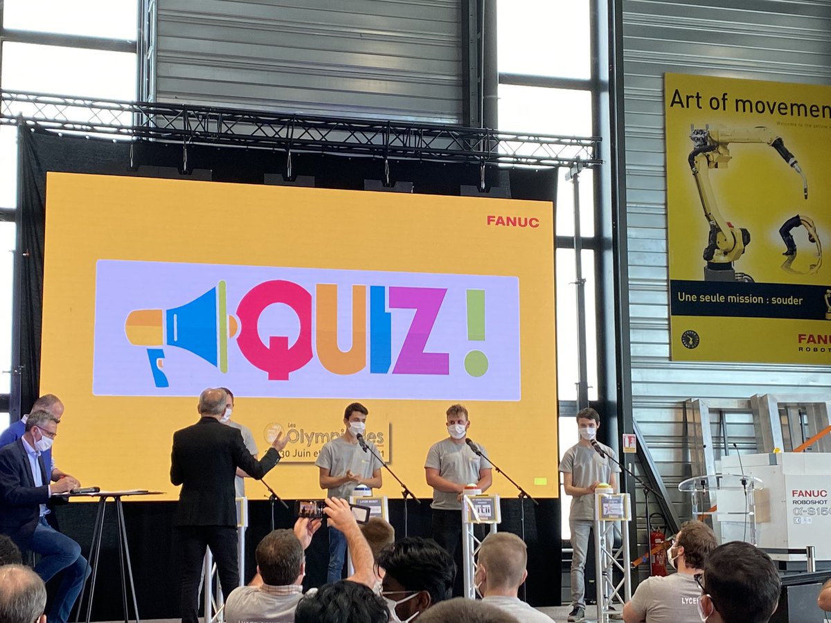 GeiiPoitiers's tweet photo. C’est l’heure du Quiz des #olympiades #FANUC #GEII @IUTpoitiers https://t.co/pc7MtATA0E