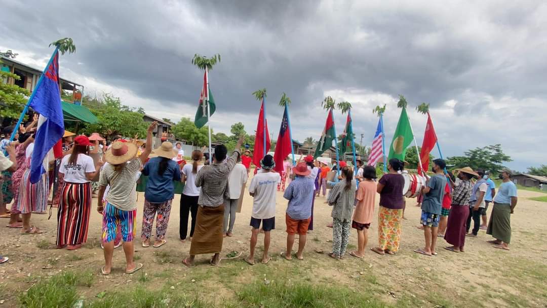 The74Media2019's tweet photo. ဖားကန့်မြို့နယ် တာမခန်မြို့သစ်တွင် စစ်အာဏာရှင်စနစ် အလိုမရှိကြောင်းနသပိတ်ပြုလုပ် - ဇွန် ၃၉ ရက်၊ ၂၀၂၁ ခုနှစ် https://t.co/V8n7no4eto