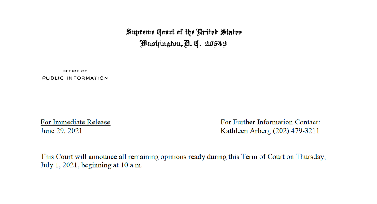 Chris Geidner One Or More Scotus Opinions Coming Shortly Starting In 5 Minutes Voting Rights Financial Donor Disclosure Immigration Eminent Domain Sovereign Immunity And Patent Cases Remain Twitter