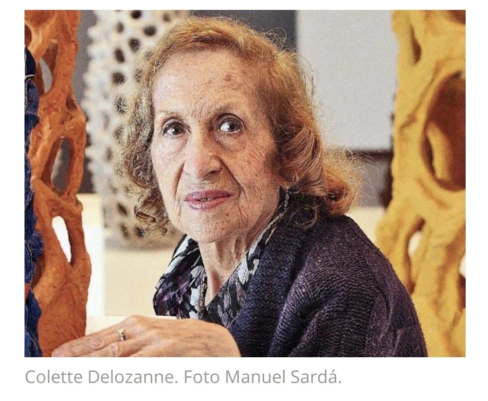 Lamentamos profundamente informa el fallecimiento de la maestra y amiga *Colette Delozanne* (Francia. 1931 | Venezuela. 2021), figura cimera de las artes del fuego venezolana y escultora fundamental del movimiento de las artes nacionales.