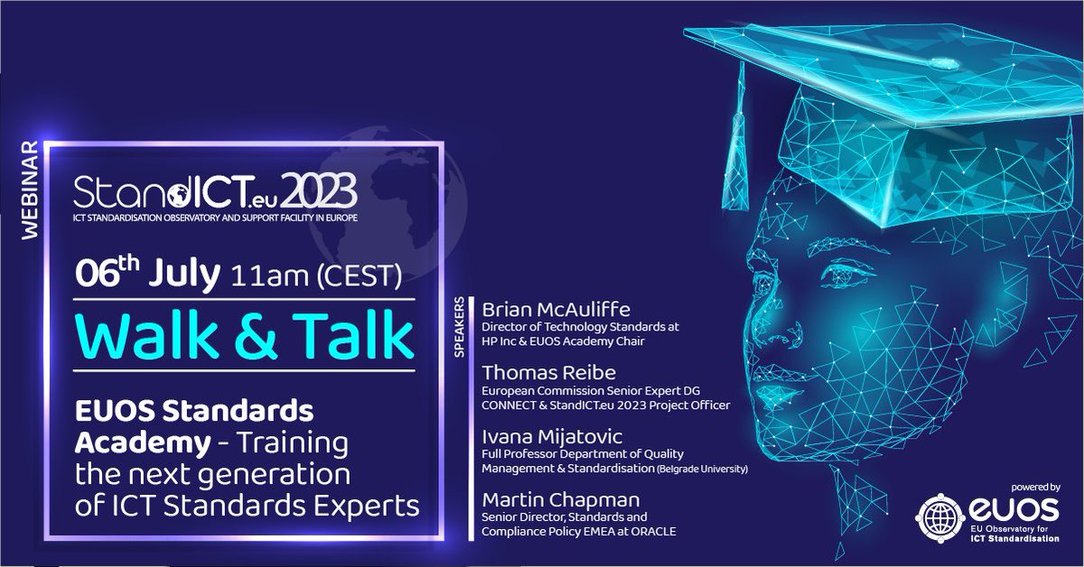 B_Hub4eu's tweet image. Students, Researchers, PhDs and business people, join the 4th @Stand_ICT.eu 2023 &quot;Walk &amp;amp; Talk&quot; webinar on July 6th and discover outputs and activity of the #EUOS presented by experts!
More information &amp;amp; registration: bit.ly/3gPjWEy