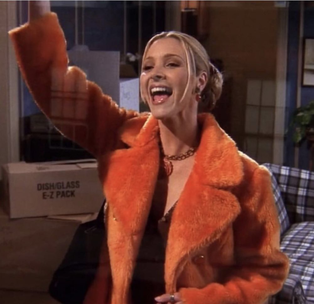 phoebe orange jacket