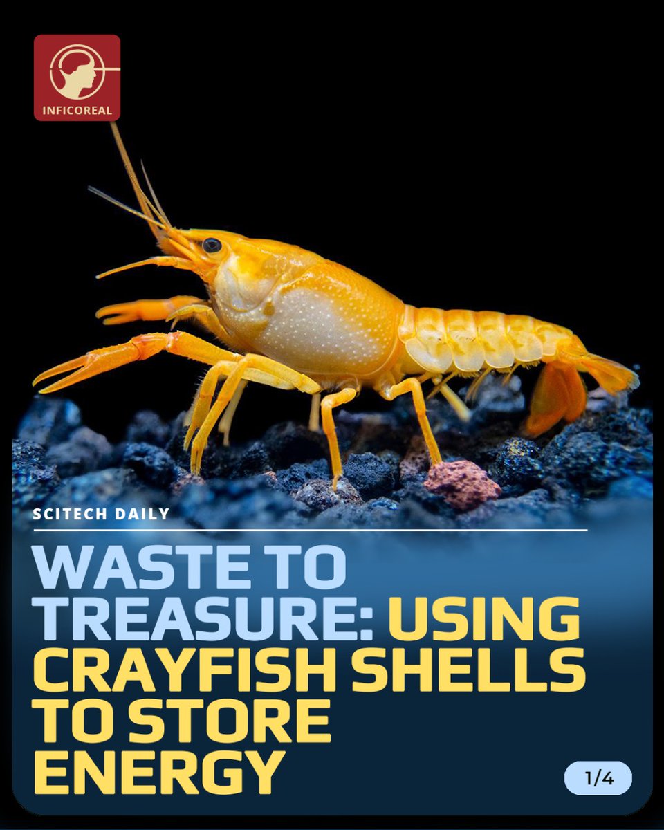 inficoreal's tweet photo. Waste to treasure: using crayfish shells to store #energy.
#infacts
#inficoreal

https://t.co/UoF8hXlrn6 I https://t.co/1HKgAoWTcK I https://t.co/R3LpB068ra I https://t.co/disgRJX72I | https://t.co/yTgF3Viztc | https://t.co/KtxAr5BSau
#research #technology #science https://t.co/aF5b6b3DPi