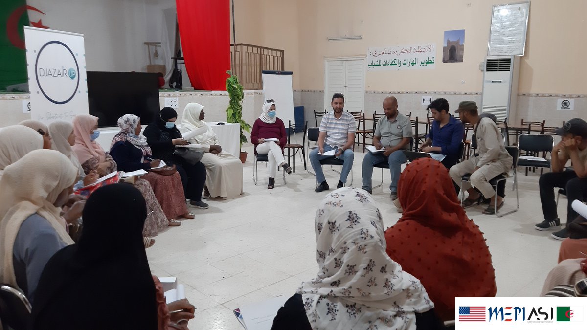 DjazairUP's tweet photo. As part of the #DjazairUP program, a pitching workshop session was organized on June 26th, 2021 for the benefit of project leaders and was animated by Mrs. Dounia BOUGHAMBOUZ and Mr. Hamza CHERIF.
@USMEPI #ASI https://t.co/bky2Rfnzr7
