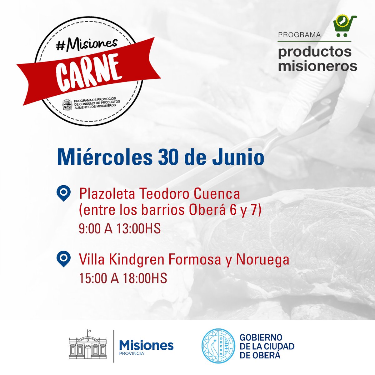 Mañana, #MisionesCarne estará en #Oberá