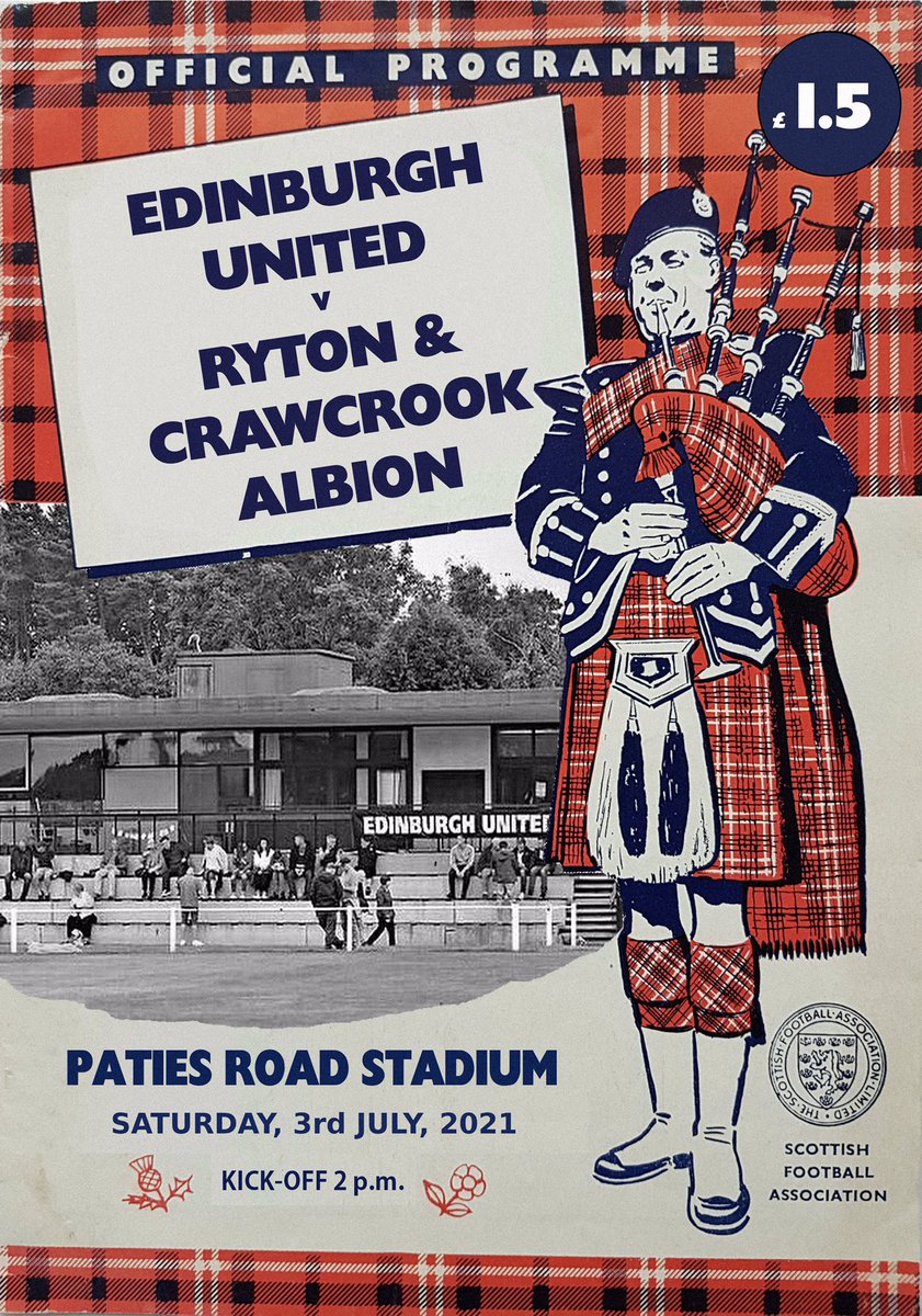 🗞 𝟮𝟬𝟮𝟭-𝟮𝟮 𝗠𝗮𝘁𝗰𝗵 𝗣𝗿𝗼𝗴𝗿𝗮𝗺𝗺𝗲 #𝟭

We will have our first 𝙥𝙧𝙤𝙜𝙧𝙖𝙢𝙢𝙚 of the new season on sale on Saturday for the visit of <a href="/RACAFC1970/">RYTON & CRAWCROOK ALBION FC</a> 🏴󠁧󠁢󠁳󠁣󠁴󠁿🏴󠁧󠁢󠁥󠁮󠁧󠁿 to Paties Road Stadium. Price still £1.50.