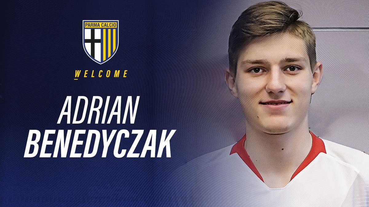 TransferNewsCen's tweet image. OFFICIAL: Parma have signed striker Adrian Benedyczak from Pogon Szczecin for €2m.