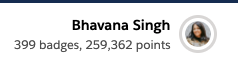 singhbhavana8's tweet photo. Hmmm.... pondering what badge #400 should be. @trailhead #AlwaysBeLearning #moarBadges https://t.co/vnmeejMQem