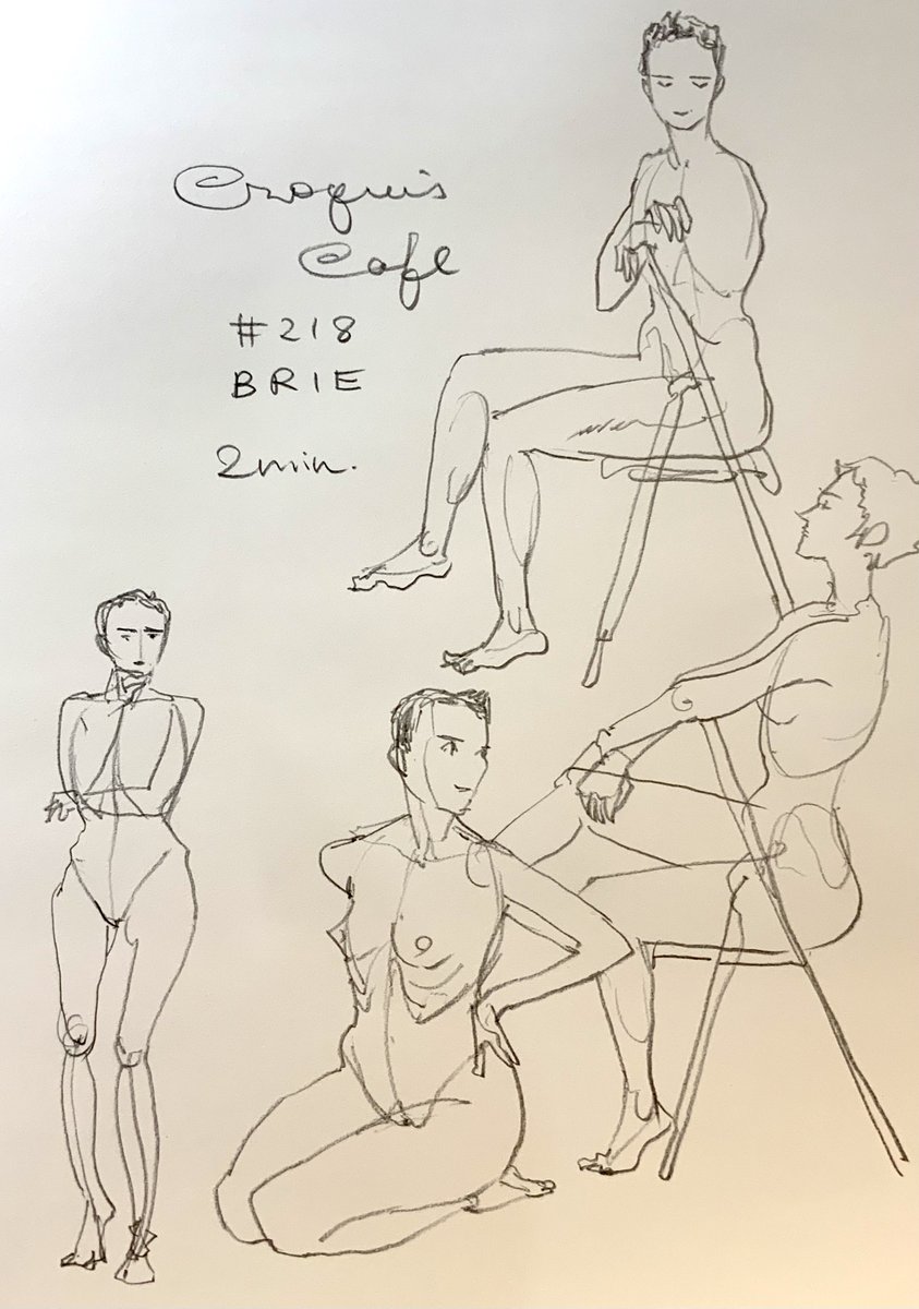 #croquiscafe 
218 Brie 
なんか今日は時間が短く感じられたぞ!気圧のせいかな。 