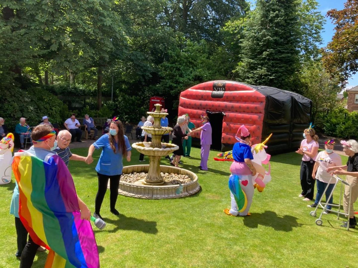 We have had an amazing afternoon and taken so many photos and videos so will be posting more over the next few days.
 #pride #carehomeopenweek
