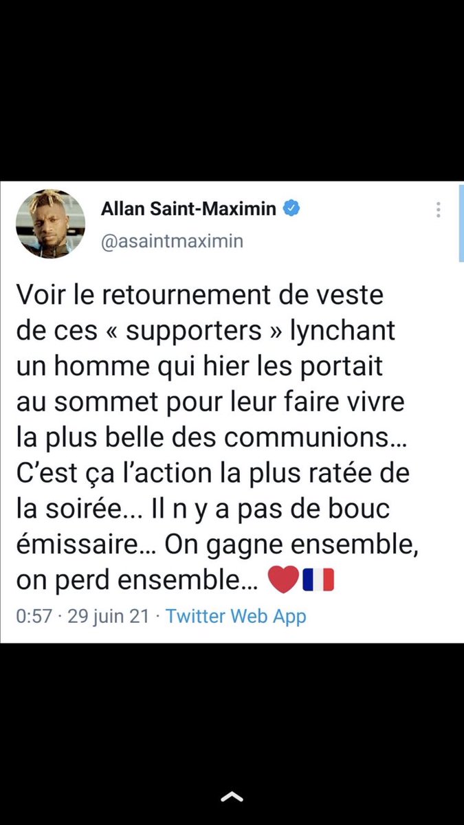 instant_match's tweet photo. Voilà quelqu’un de sensé 

#EURO2020 #AllezLesBleus #FRASUI #FRA https://t.co/VBklv695HX
