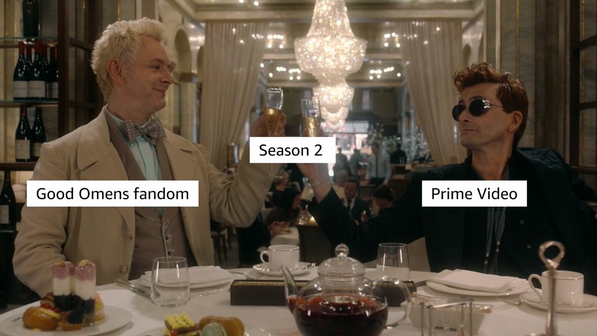 The only question is… who's more excited? 🤔

#GoodOmens