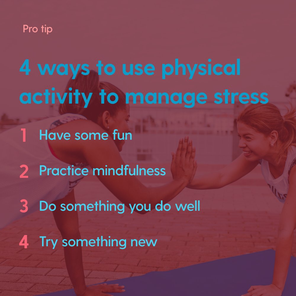 getwellrewarded's tweet photo. Having fun while walking with a friend? Trying Tai Chi for the first time? Trying a new online fitness class? It all helps you manage stress! https://t.co/eBeZUtYUZr