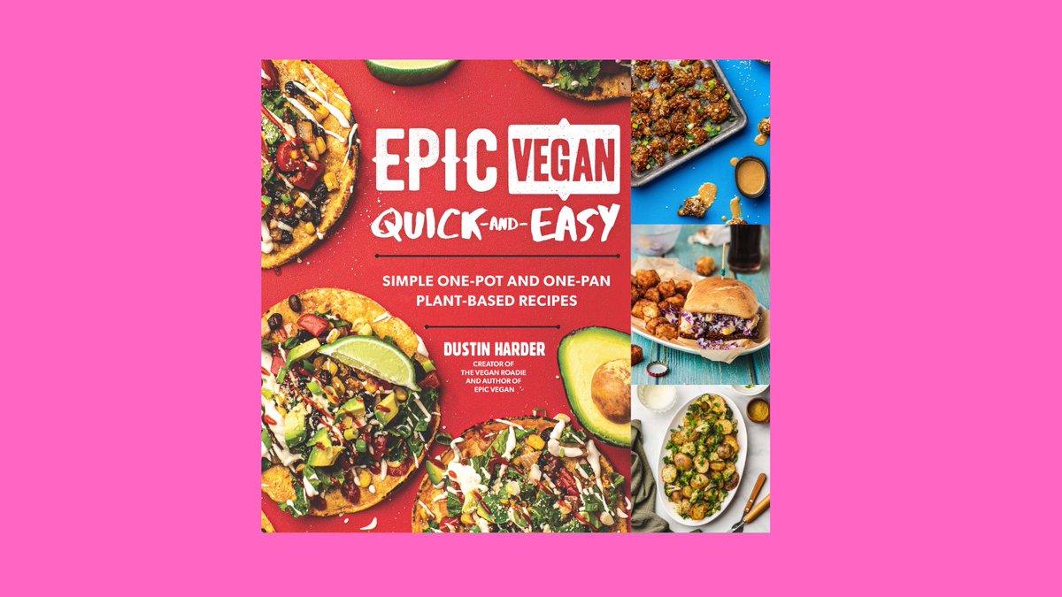 Just released! 🎉 Epic Vegan Quick &amp; Easy author Dustin Harder <a href="/TheVeganRoadie/">The Vegan Roadie</a> serves as your guide to all things vegan, showing you how to use straightforward ingredients and techniques to make every meal epic. 
ow.ly/DLBY50FkXQq

#vegan #vegetarian #plantbased