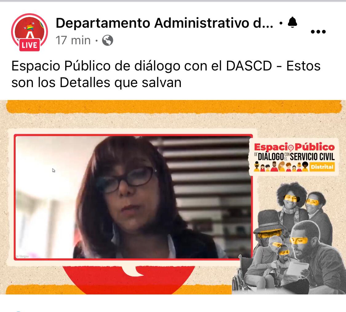 🔴#EnVivo  En el DASCD en este momento le ponemos el ojo a los detalles que salvan por eso "Las Aves Cuidadoras" se toman el Facebook Live de #EspacioPublicoDASCD

¡Conéctate! <a href="/_NRocioVargas/">RocioVargas</a>