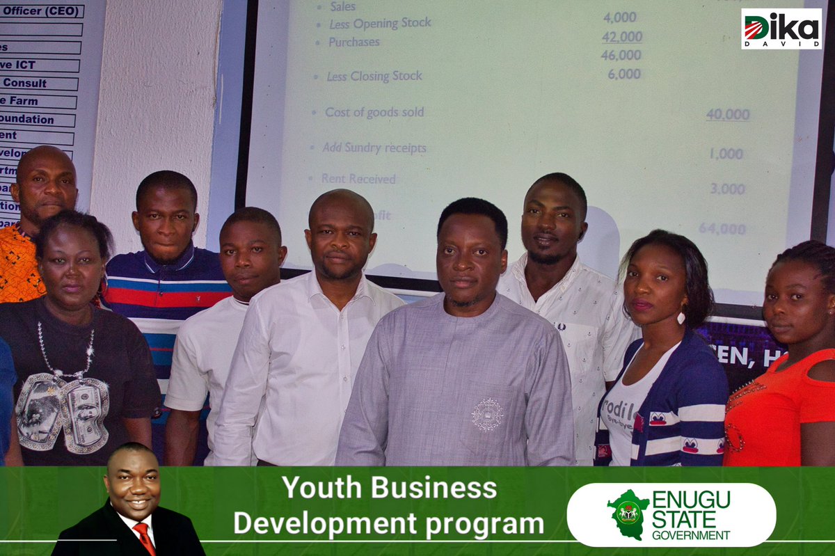 Dikadavid_'s tweet photo. Day 2 of the Enugu Youth Business Development Program Training that took place in May, 2021. 

The EYBD Program is a special program for young persons who have small scale businesses in Enugu state. https://t.co/zSMzmR4add