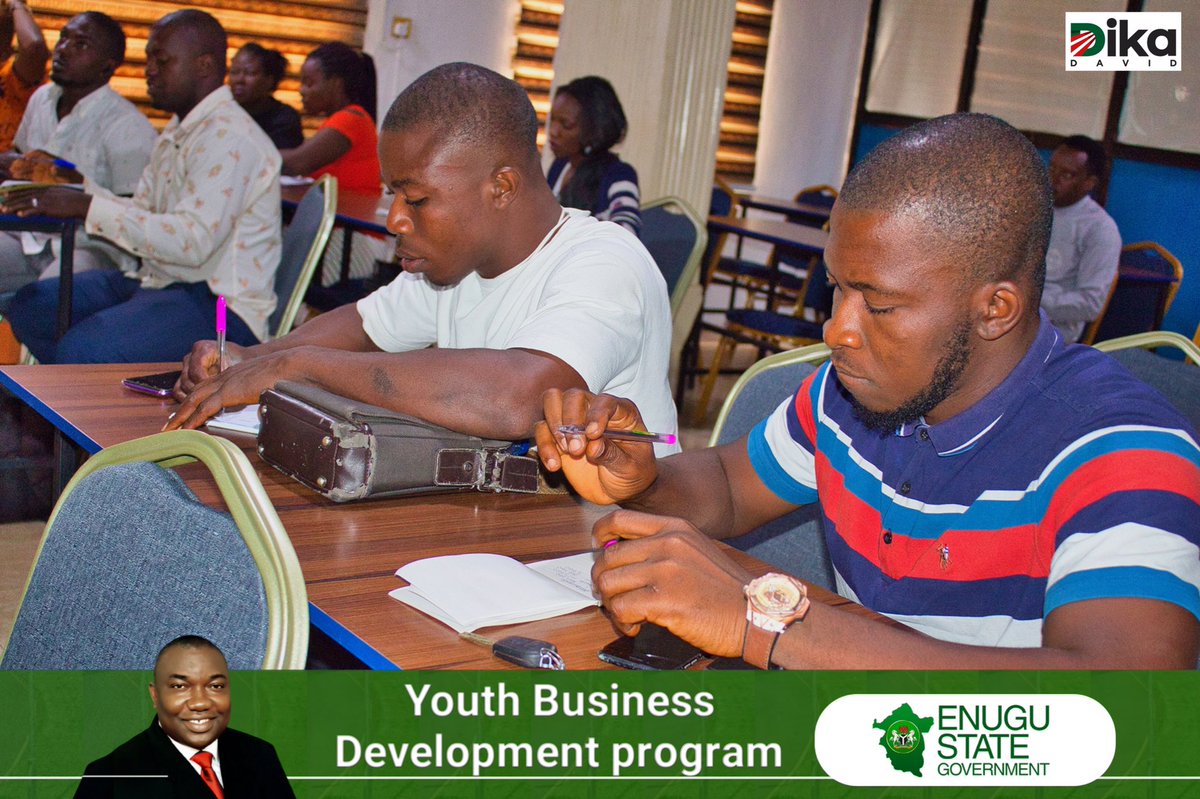 Dikadavid_'s tweet photo. Day 2 of the Enugu Youth Business Development Program Training that took place in May, 2021. 

The EYBD Program is a special program for young persons who have small scale businesses in Enugu state. https://t.co/zSMzmR4add