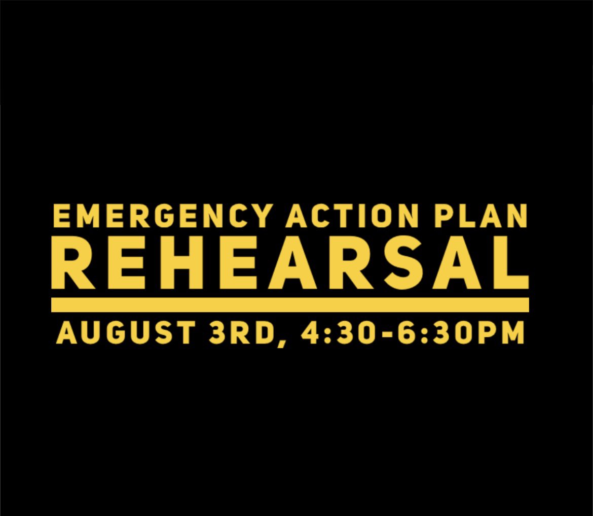 ➡️ ALL COACHES ⬅️
Reminder to save the date for our annual emergency action plan rehearsal! <a href="/HUHS_Athletics/">HUHS Athletics/Activities</a>