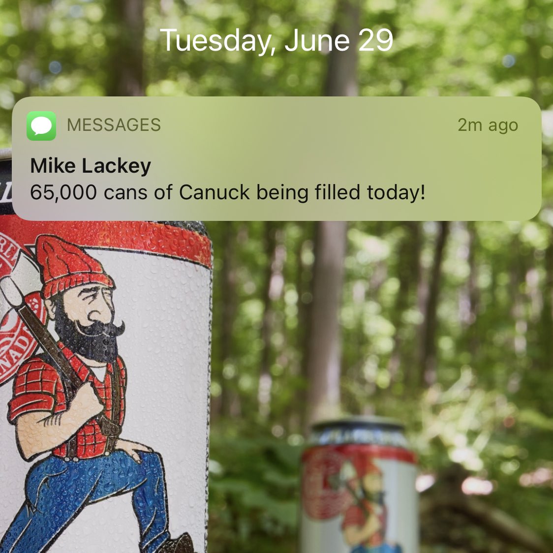 Troy Burtch (@troyburtch) on Twitter photo Big day ahead for the <a href="/GreatLakesBeer/">Great Lakes Brewery 🇨🇦</a> packaging crew according to <a href="/Lackey101/">Mike Lackey</a>!
Set your watch for #CanuckOclock! Big day ahead for the <a href="/GreatLakesBeer/">Great Lakes Brewery 🇨🇦</a> packaging crew according to <a href="/Lackey101/">Mike Lackey</a>!
Set your watch for #CanuckOclock!