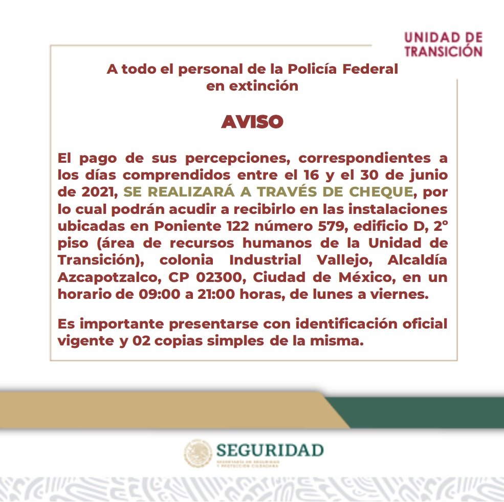 UT_SSPC's tweet photo. Aviso importante https://t.co/UPmkJE6jEJ