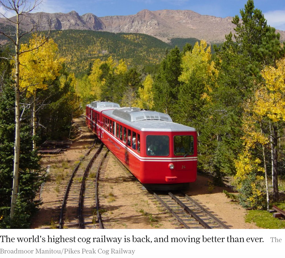 Pikes Peak Summit (@pikespeaksummit) on Twitter photo The co-hosted ceremony on June 30th commemorating the opening of the new #PikesPeakSummit Complex will also recognize the 130th anniversary of the Broadmoor Manitou and the <a href="/PikesPeakRail/">Pikes Peak Cog Railway</a> reopening on May 20th. Click here to learn more: bit.ly/37iOnxB The co-hosted ceremony on June 30th commemorating the opening of the new #PikesPeakSummit Complex will also recognize the 130th anniversary of the Broadmoor Manitou and the <a href="/PikesPeakRail/">Pikes Peak Cog Railway</a> reopening on May 20th. Click here to learn more: bit.ly/37iOnxB