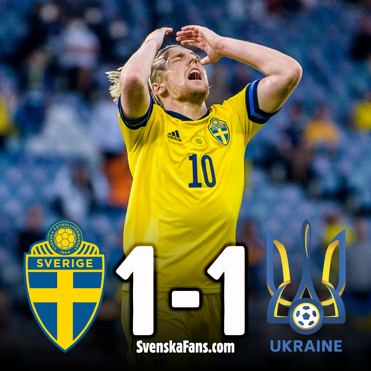 SvenskaFans's tweet photo. 2-1 i ramträffar, men inga mål i andra halvlek. Oavgjort efter 90 minuter. En gastkramande förlängning väntar.
#SWE #EURO2020 #EM201 #viärsverige https://t.co/O9CcZzc8We