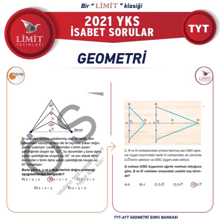 limitumraniye's tweet photo. 2021 İSABET SORULARIMIZ 🔔

#limitumraniye #limityayinlari #avantajyayinlari #limitseninle #limityanında #limitheryerde #2021tayfa #yks #tyt #ayt #2021yks #2022tayfa #2022yks https://t.co/O2VBxRflEt