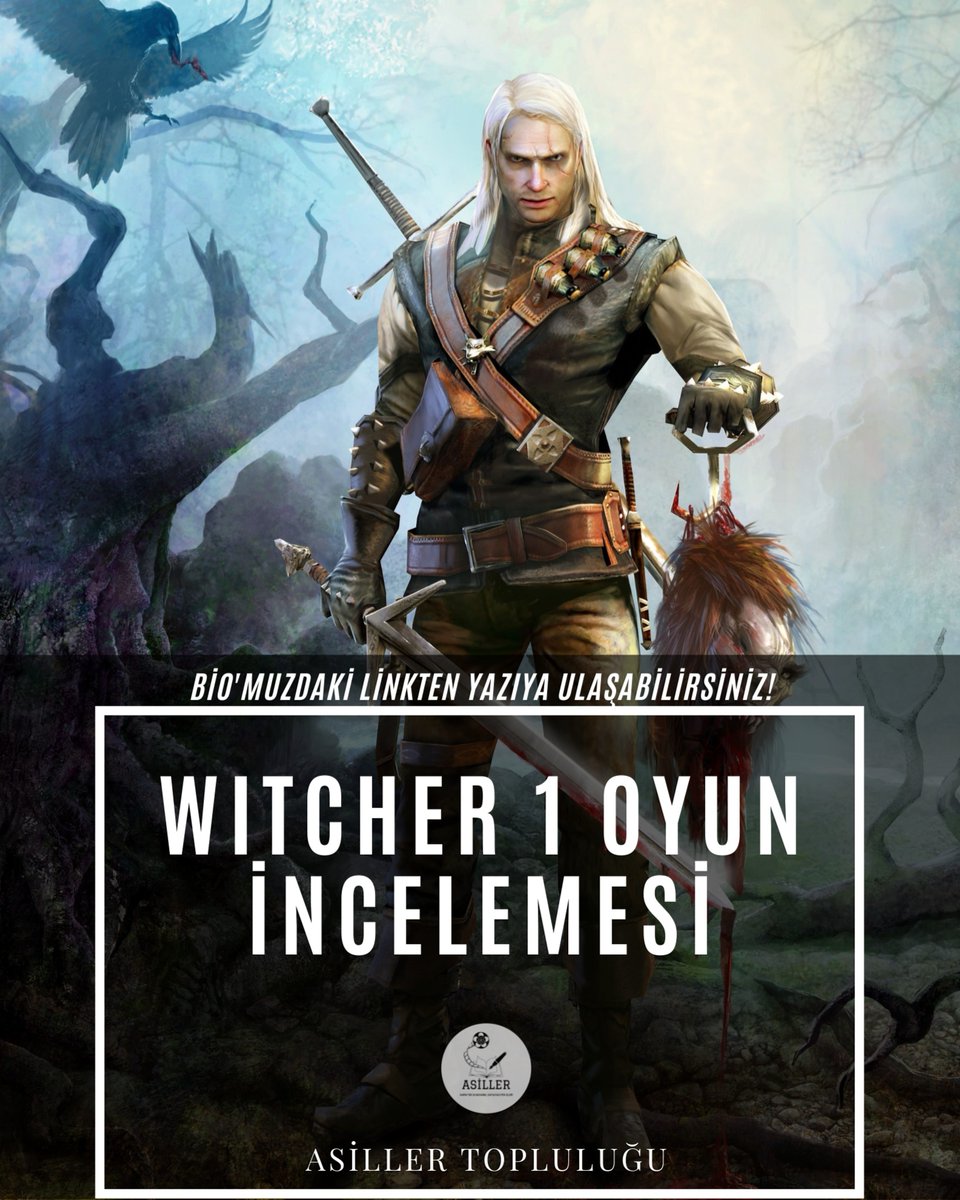 The Witcher, CD Projekt RED tarafından geliştirilmiş bir aksiyon RPG oyunudur.
Yazarımız Melih Taşcı'nın Witcher oyun serisinin ilk oyunu olan The Witcher incelemesi Asiller Topluluğu'nda yayımlandı.

#asillertopluluğu #blog #edebiyatbloğu #edebiyat #TheWitcher #CDProjektRED