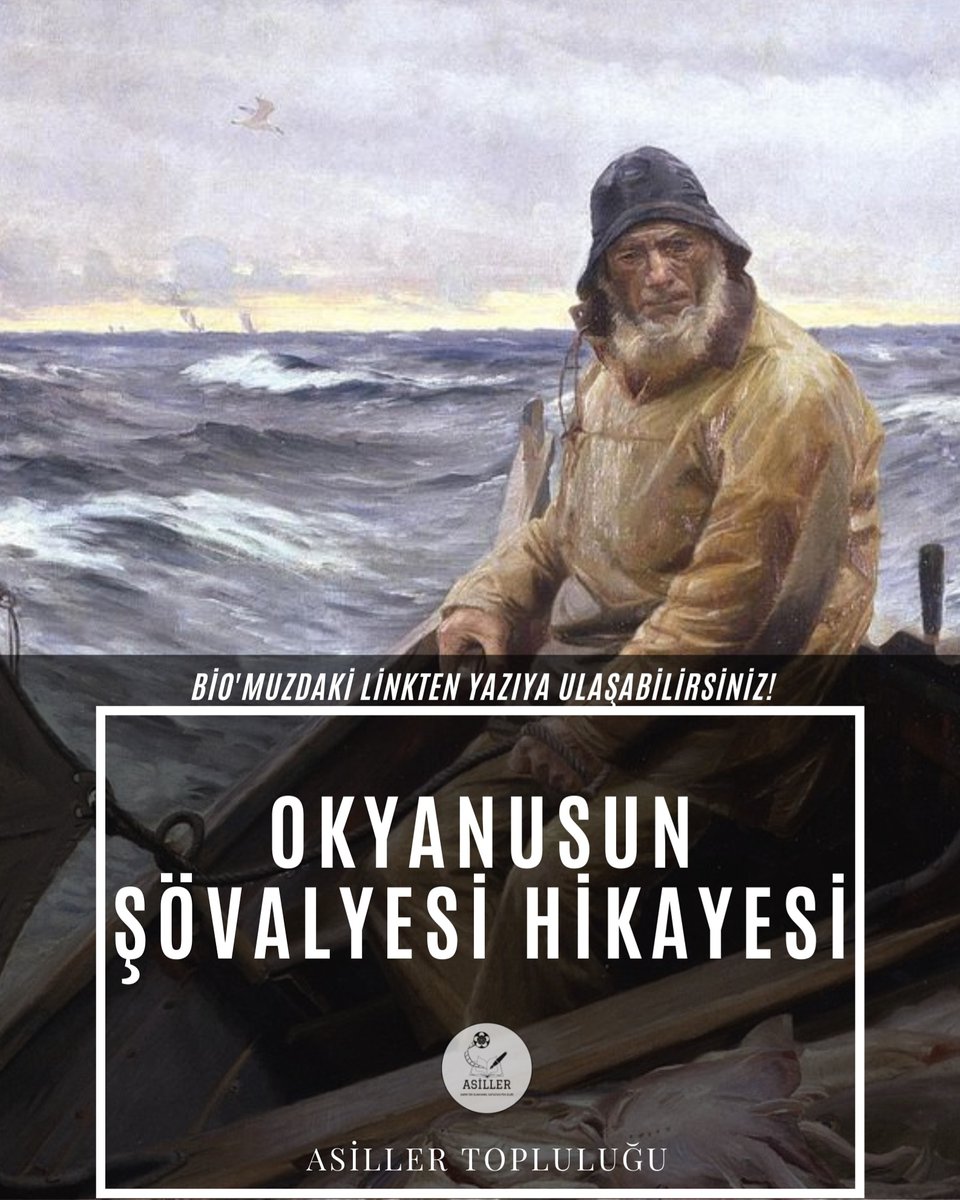 Yeni yazarımız Zeynep Yaman'ın bir balıkçının yaşam amacını ve görevini sorgulayan "Okyanusun Şövalyesi" adlı Hikayesi Asiller Topluluğu'nda yayımlandı.

#asillertopluluğu #asiller #blog #türkçeblog #edebiyatbloğu #özgünblog #edebiyatblogu #edebiyat #sanat #hikaye #kitapinceleme