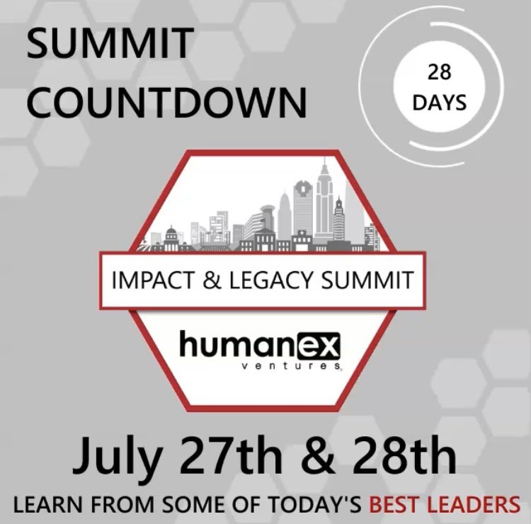 Humanex's tweet photo. The countdown begins!! 1-2-3…28 Days until we see you all and share in the journey of INSPIRATION & LEARNING together #teams #talent #culture #hxvsummit #Miched #iledchat #suptchat #NebEdChat #MNLead #ohedchat #IAedchat https://t.co/R0vd2Kc5V4