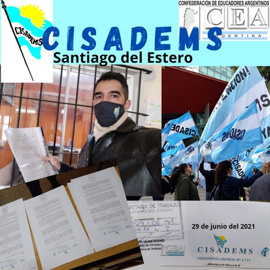 cisadems2's tweet photo. #SantiagodelEstero 
#LaBanda
CISADEMS denunció conflicto colectivo por el cierre progresivo del Comercial para jóvenes adultos en la Esc. Normal de la Ciudad de La Banda. El Secretario Gral.  Darío Toledo concretó las actuaciones correspondientes.
#EducarNoLucrar https://t.co/l4xQPKaB1C