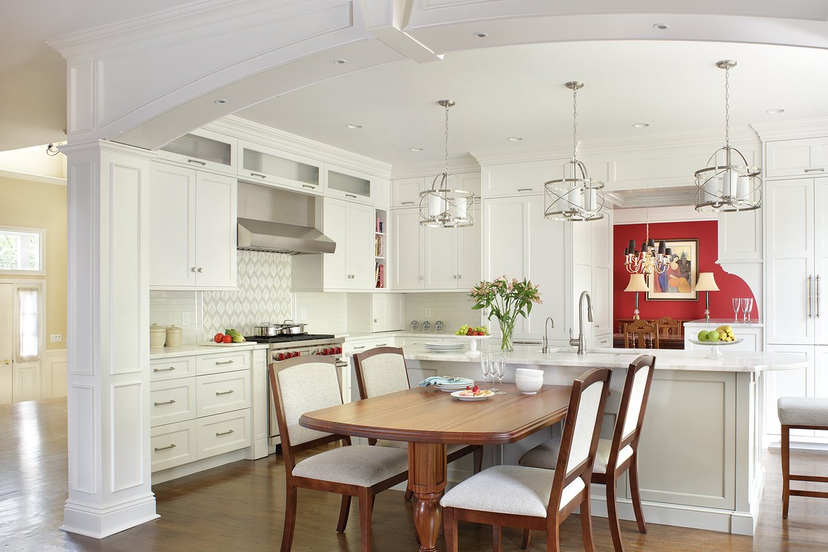 glumber's tweet image. A family of four wanted to have a table and a big functional island. A Grothouse custom Sapele Mahogany top table sits four people comfortably.

Designed by: Julia Kleyman at jkleymandesign
Design Company: UlrichInc

#GrothouseThings #NKBA #NKBANNJ #jkleymandesign #kitchenremodel