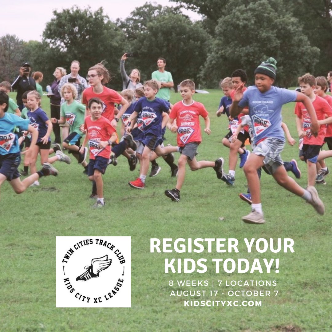 🚨2021 <a href="/CityXC/">Kids City XC</a> Registration is OPEN🚨

🎉Register your kids today for our 8-week fall youth cross country program!

📍7 Twin Cities metro locations.

kidscityxc.com