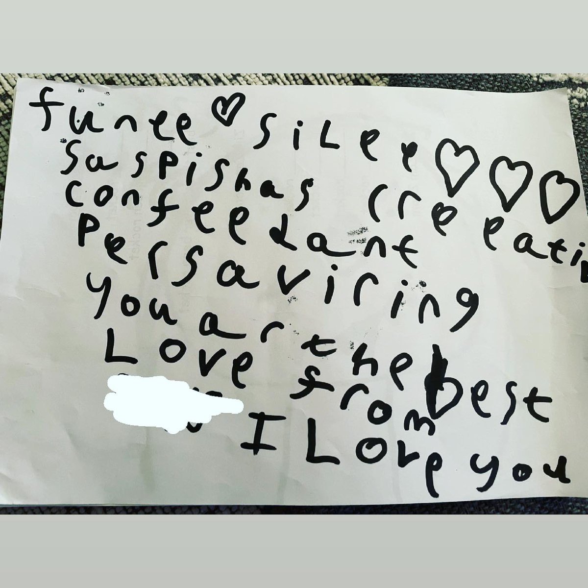 Words to describe me by a year 1 child. Whilst my firm favourite is clearly “suspicious”, how many VAAs can you see? All of them are definitely my greatest strengths, so I’m thoroughly pleased that the children can see me modelling them 😍 <a href="/HPLedu/">High Performance Learning</a> <a href="/eyre_deborah/">Professor Deborah Eyre</a>