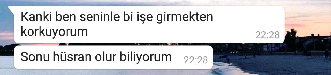 doğduğumdan beri hüsran