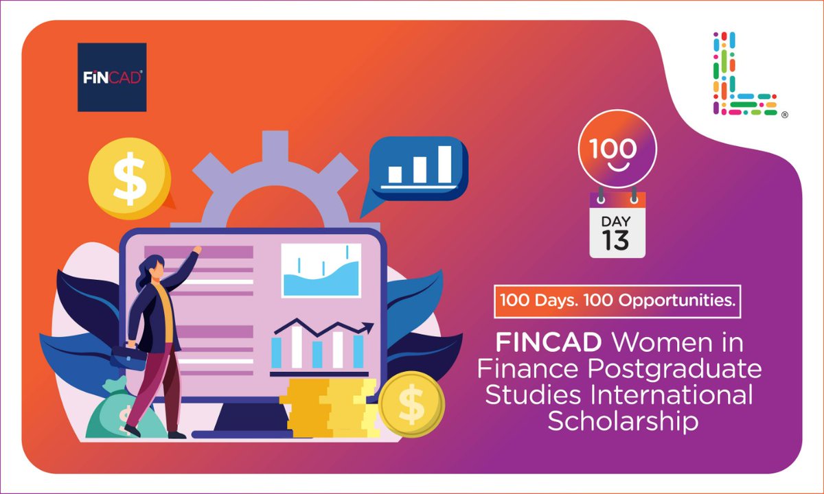 lurnableedu's tweet image. FINCAD offers the FINCAD Women in Finance Scholarship: bit.ly/3hm4tdY
#internationaleducation #internationalstudents #studyabroad #overseaseducation #studyingabroad #internationalscholarships #financescholarships #womeninfinance
