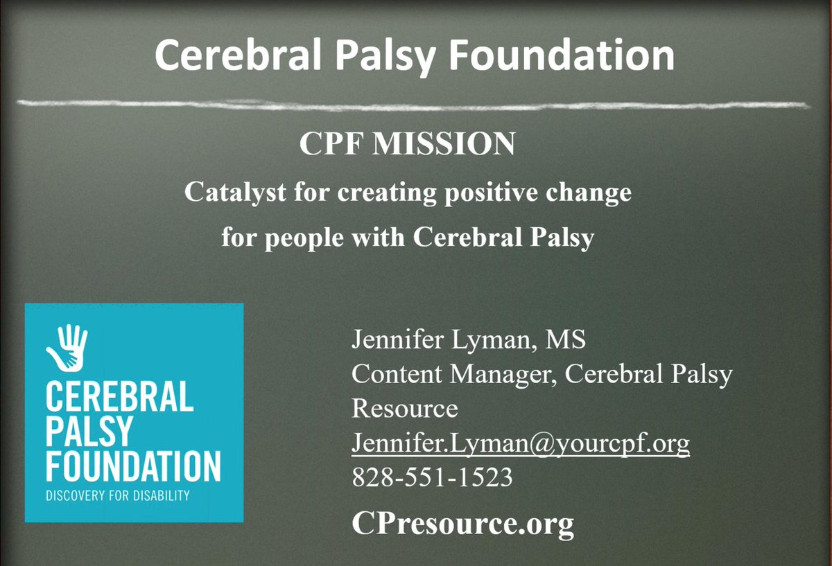 CRTeditor's tweet image. From #CRT update Webinar: 
Guest speaker: Jen Lyman, MS, recreation therapist &amp;amp; mom of teen with cerebral palsy.

#ComplexRehabTechnology