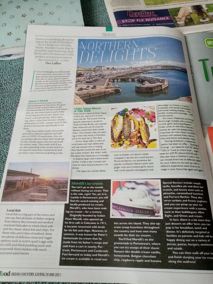 Delighted to be included in this feature on places to eat in Portstewart.
#portstewart
#tastecauseway
#northcoast
