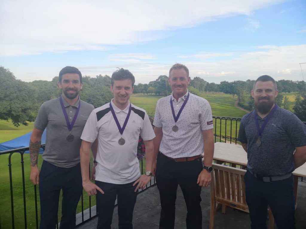 Brilliant day at the <a href="/BusinessFours/">Business Fours</a> golf day at Wilmslow Golf Club where we raised money for <a href="/WaterCanUK/">WaterCanUK 💦</a> . We came second but my T-shirt tan is a winner