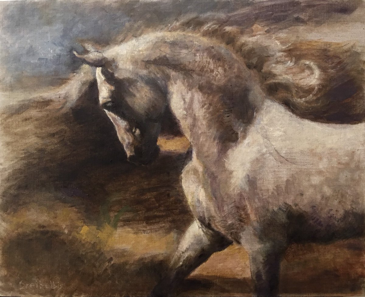 GreatPaintIn's tweet image. Ellen Dreibelbis expressed fortitude and patience through the a majestic horse in her piece "Traversing the Storm". #GreatPaintIn

See her full story here: bit.ly/3zuZG2a