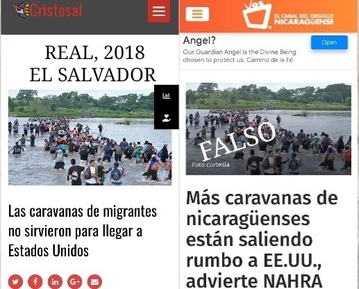 Lo que vemos aquí es la muestra de la irresponsabilidad de medios de comunicación como <a href="/VOSTV/">VOS TV</a>. Con el ánimo de reforzar la noticia falsa de una caravana migrante procedente de Nicaragua y con dirección a USA, utilizan imágenes del año 2018. 

¡BASTA DE MENTIRAS!