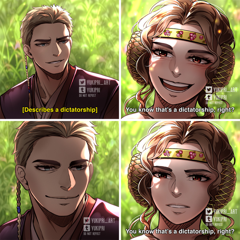 YukiPri_Art's tweet image. My take on the Anakin &amp;amp; Padmé #StarWars meme

A tragedy(?) in 4 parts
