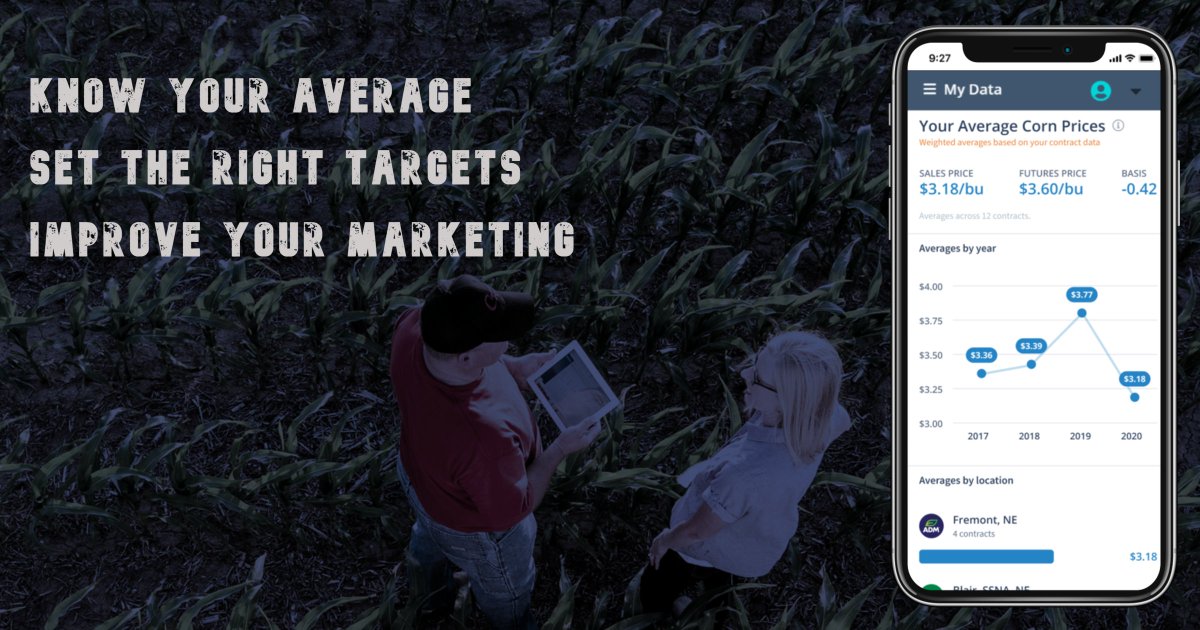 GrainBridge's tweet photo. What a week in #grains! We hope you are ready for the WASDE #crops report.

With GrainBridge you can now view and compare your marketing performance with the Average Sales Price feature. Improve your grain marketing today with https://t.co/1a3EETjNtX. Sign up for free today! https://t.co/7mgLk12df6