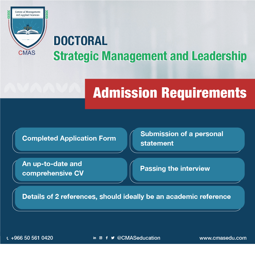 cmaseducation's tweet photo. Admissions and registrations are now open for Doctoral in strategic management and leadership

Get your #PhD or #DBA from a #globally recognized university that reflects the changing world of business..

For more information call now: 0505610420 https://t.co/wOwkskQXCv