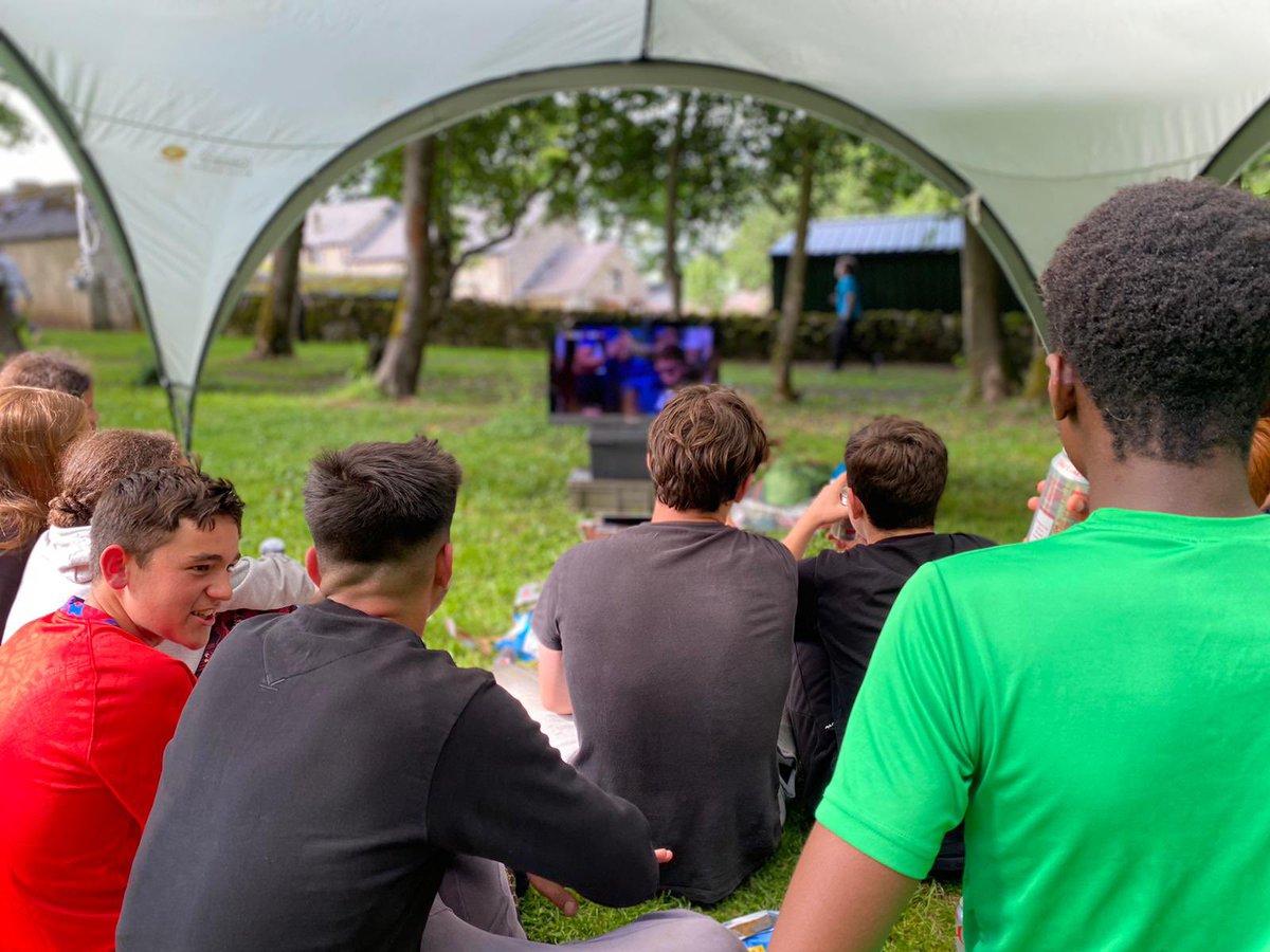 StDunstansColl's tweet photo. The students have taken a short break from their @DofE silver expedition to watch the #ENG v #GER match
#EURO2020 #SDCourage https://t.co/ShIqOhCTHz
