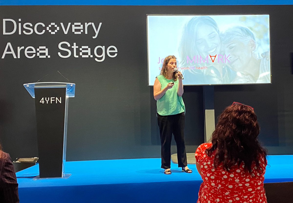 RigauMarina's tweet photo. Today #MiMARK has been invited to pitch at the #4yfn21 at the event organized by @EITHealth thanks for this nice opportunity! Nice pitch #EvaColas https://t.co/3z8AzYy8eL